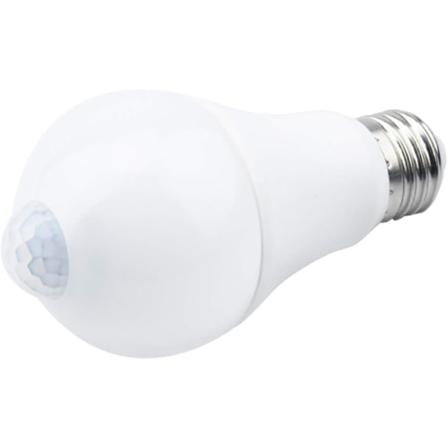 E27 LED-pære med bevegelsessensor, smart lys 9 W, erstatter 90 W energisparepære, 120 graders strålevinkel, hvit, E27, 9 W