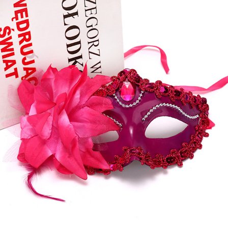 Halloween Princess Mask Stor Liljemask Prinsessklänning Mask
