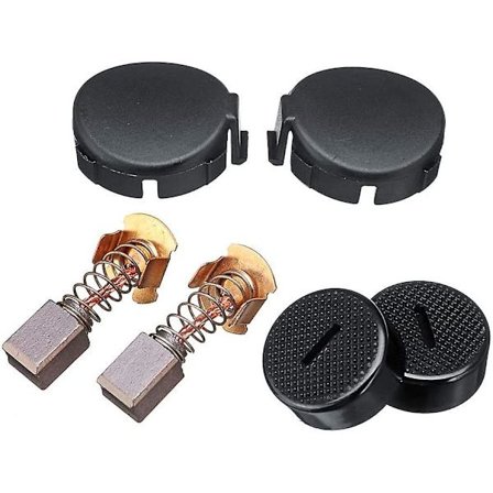 2 st Cb430 kolborstar med lock och kåpor för Makita Bga450 Bga452 Dga452