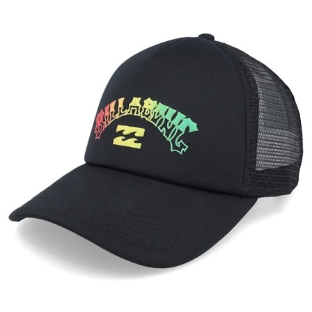 Billabong - Zwart trucker Cap - Podium Rasta Black Trucker @ Hatstore