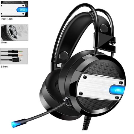 Stereoljud 50mm Spelhörlurar högkvalitativt XO Gaming Headset