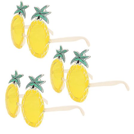 3 kpl Ananas-lasit Funny Sunglasses Party