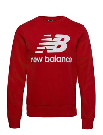 Essentials Stacked Logo Crew Svetari Collegepaita Punainen New Balance