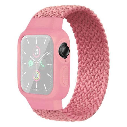 Apple Watch Series 6 / 5 40mm simple nylon watch band - Pink / Size: 160mm
