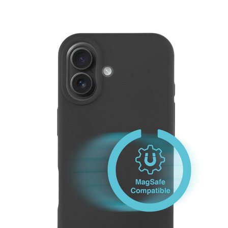 4smarts iPhone 17 Silicone Case Cupertino, MagSafe compatible, black