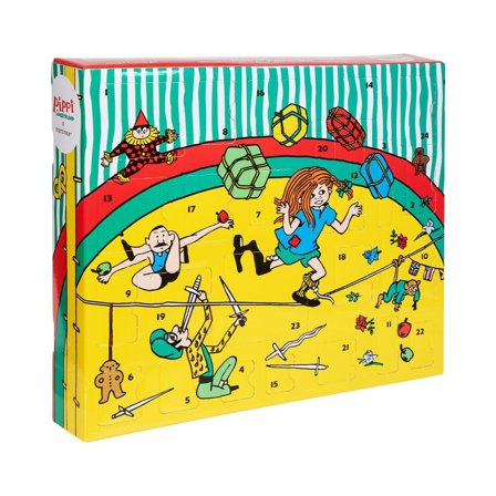 Pippi Julekalender Pippi Langstrømpe Leketøysfigurer+klistremerker