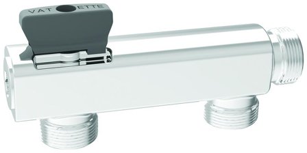 Vatette V6 Väggfördelare 2-rör Med avstängning, Installation