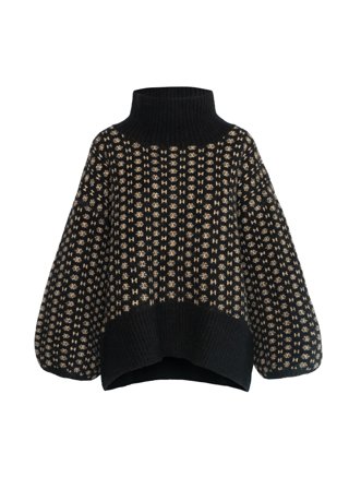 Hést Logo Sweater Dame - Jet Black