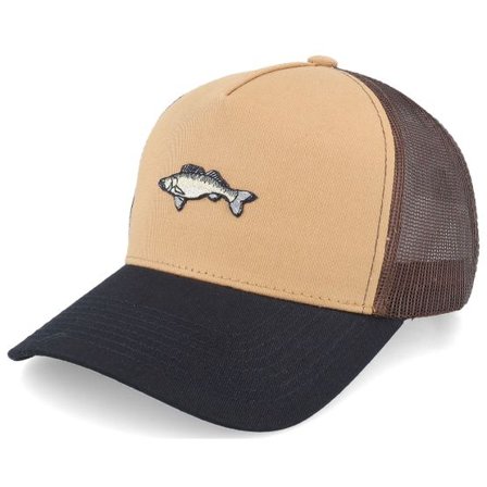 Skillfish - Brun trucker Keps - Tiny Zander Wheat/Brown/Black A-frame Trucker @ Hatstore