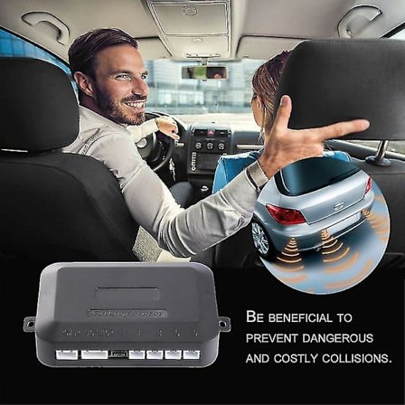 LED-pysäköintitutkapaketti 4 anturilla, ajoneuvon tutkajärjestelmä