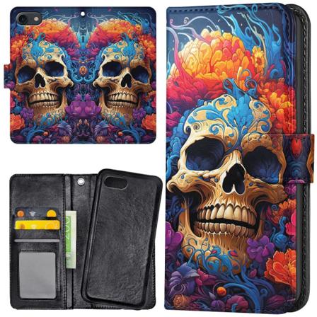 iPhone 7/8/SE - Lommebok Deksel Skull