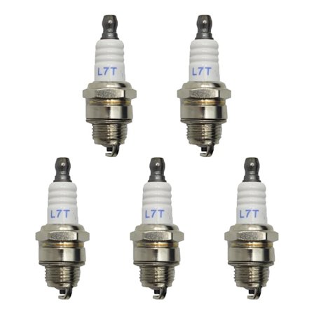 Tändstift L7T för motorsågar, reservdelar, trädgårdsredskap, bensindriven motorsåg och röjsåg, 5 stycken