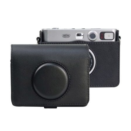Retro Full Body Kamera PU Läderfodral Väska med Rem för FUJIFILM instax mini Evo