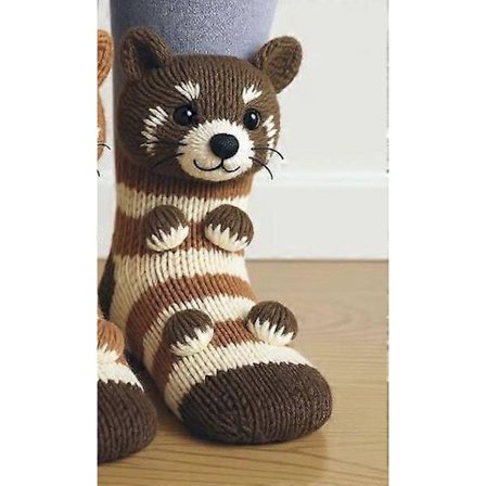 2025 Nye Sjove Tegneserie Dyresokker - Julegave: Varme Vintersokker med Kat