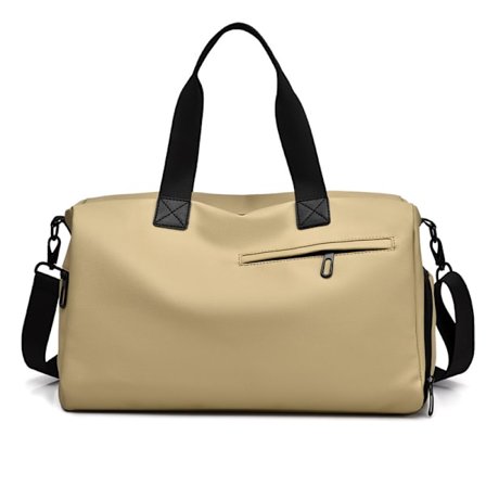 Sports Gym Bag 18L Vanntett med Skokammer for Kortdistansereiser (Khaki)