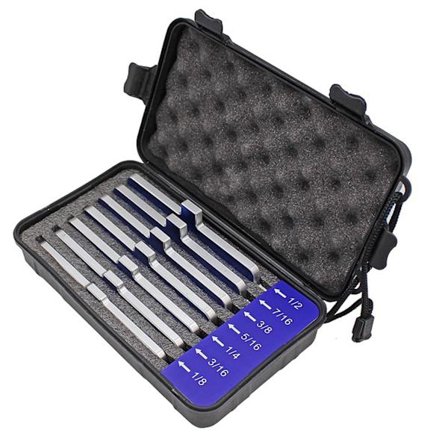 7-delars Bordsågsinställningsstång Träbearbetning Precisionsinställningsstång Aluminiumlegering Djup Test Avståndsinställningsstång