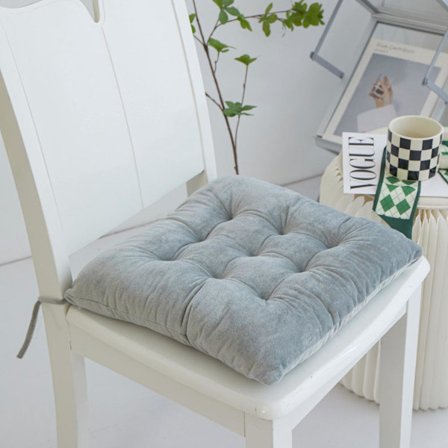 Paksu kristallisamettityyny (harmaa), toimistotuolin tyyny, säädettävä opiskelijan penkkityyny