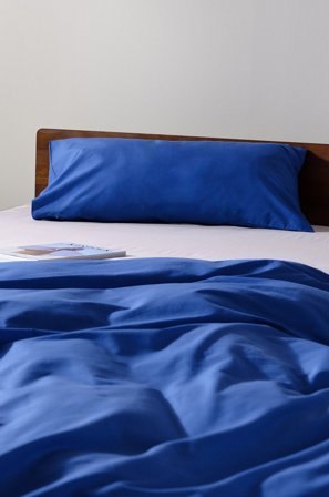 Jotex - Putetrekk 50x90 Cm Økologisk Klar blå - ZACK - Kjøp Putevar hos Jotex