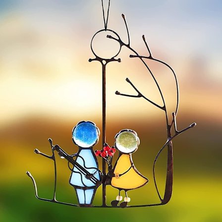 Engler Vindushenger Solfanger Mini Par Farget Glass Akryl Solfanger Panel Ornamenter (FMY)