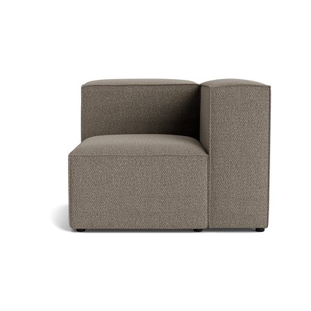 Lissabon hjørnemodul, højrevendt - Nordic Grå - 100x100x72cm - Modul Sofa med kvalitetsstof & ramme af krydsfiner - Holdbar konstruktion