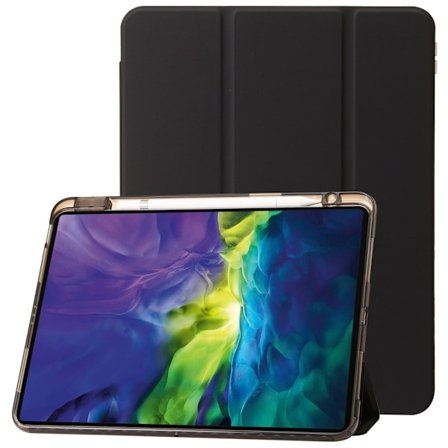 iPad Pro 11 2025/2024 Fodral Tri-Fold Pennhållare Hybrid Svart