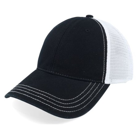 Richardson - Svart trucker Keps - 111 Split Black/White Trucker @ Hatstore