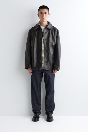 COS Men's Camicia In Cotone Pima A Quadri in Marrone