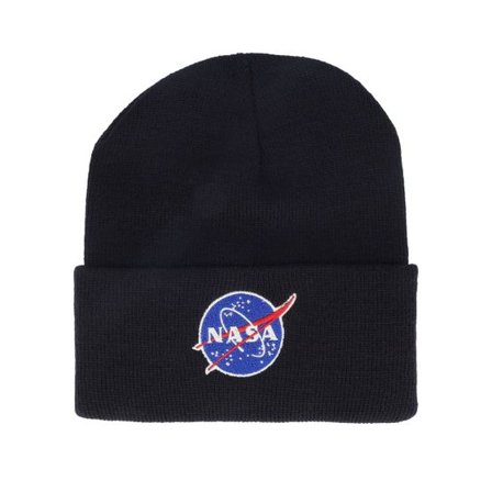 American Needle - Svart cuff Beanie - Nasa Knit Black Cuff @ Hatstore