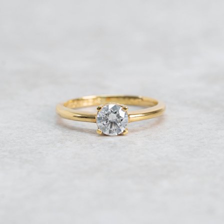 Källört, 18K Gelbgold : Diamanten - Laborgezüchtet, Karat - 0.50 kt