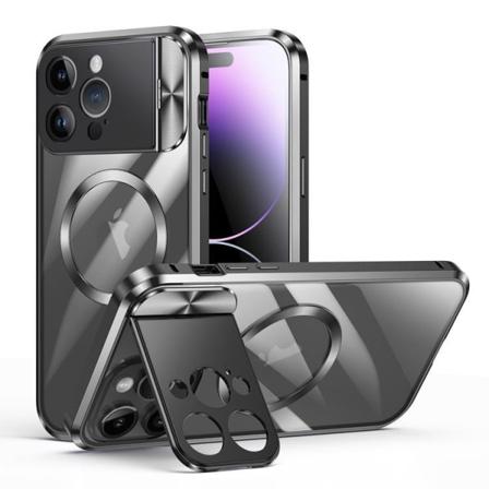 BOOM iPhone 13 Pro Max Mobilskal Magsafe Metall Frame - Svart