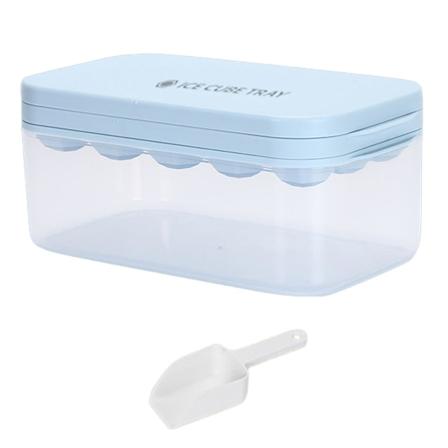 1 set jääpalatarjotin kannella Tee itse läpinäkyvä laatikko Jääkaappi Mould jääpallokonetanko Tarvikkeet Tianyuhe Blue