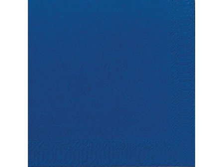 DUNI Servett 3-lagers, enfärgade, ¼-vikt, 40 cm, mörkblå 125/fp - Lyreco - Kök och servering - Servetter och dukar - Servett - 3-lagers