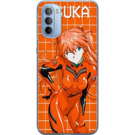 Motorola Moto G31 Genomskinligt Skal Asuka Evangelion