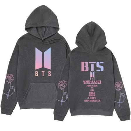 Bts unisex-huppari Rento huppari Cosplay Jacket Top W Dark Grey XS