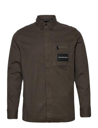 Utility Twill Regular Shirt Brown Calvin Klein Jeans