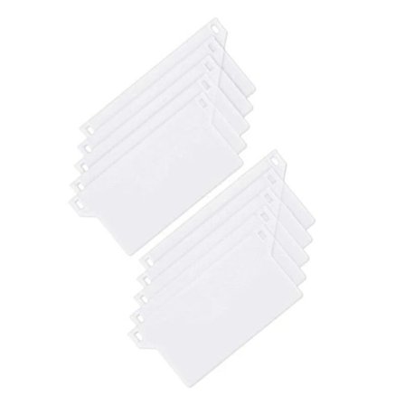 Plastbaseplate 127mm Sett med 10 Bærbare Vertikale Persienne Bunnvekter Lameller