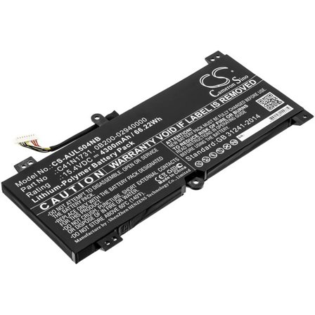 Batteri till Notebook, Bärbar dator för Asus ROG SCAR II GL504GW-ES043T m.fl.
