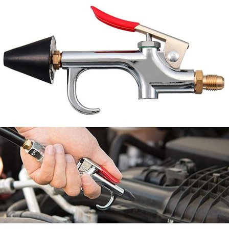 Højtryksluftdyse til luftkompressor Blæserdyse Rengøringskit - Rustfrit Stål Blæsepistol Tilbagevaskværktøj Luftslange Dyse - Metal Pistoldyse Luft