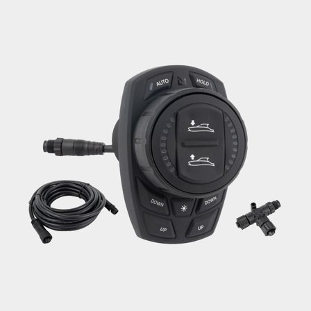 Panel de control de trim tabs para puesto de mando adicional Lenco pro control auto flybridge keypad, con cables IMU