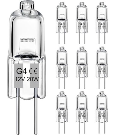 G4 Halogenlampa, Varmvit 2800K, Dimbar 10/20W