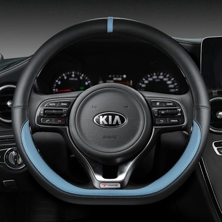 D-formad bilrattkåpa kompatibel med Kia K5 Ceed GT Stonic Proceed Sportage 2021 2020 2019 biltillbehör 2018 2017 GT Sport