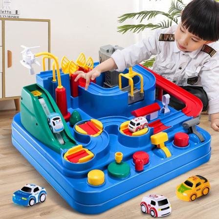 Lasten rata-autot seikkailulelut 3-7-vuotiaille pojille ja tytöille, City Rescue Playset Magnet Toys 3 miniautoa, esikouluikäisten opettavainen 