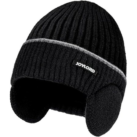 Unisex-pipo, miesten musta pipo, naisten pipo korvaläpillä, lämmin talvipipo ulkoiluun, urheiluun, ostoksille, juoksuun ja hiihtoon