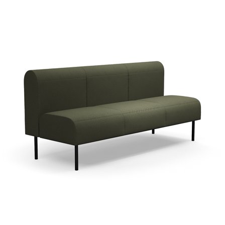 Modulsofa VARIETY, 3-Sitzer, Stoff Blues CSII, olive