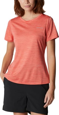 Columbia Montrail Women’s Alpine Chill Zero Technical T-Shirt Women Short sleeved fitness sweater Red M