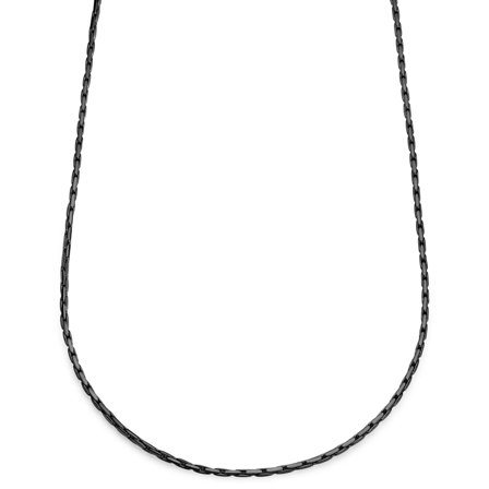 Essentials | 3 mm spiżowo-czarny naszyjnik kostka dla mężczyzn - Naszyjniki łańcuszkowe