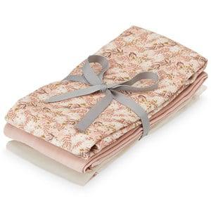 Cam Cam 3-Pack Aurora/Powder/Dusty Rose Muslin Cloths One Size - First toys and baby toys - One size - Pink - Cuddly blankets