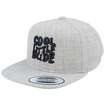Iconic - Grå snapback Keps - Kids Cool Little Dude Heather Grey Snapback @ Hatstore