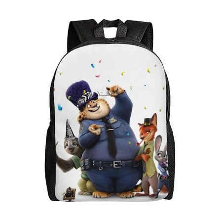 Ryggsäck xp1814 Zootopia Ryggsäck Anime Söt Grundskoleelever Bokväska Skolväska För Pojkar Flickor Och Tonåringar1814[D]