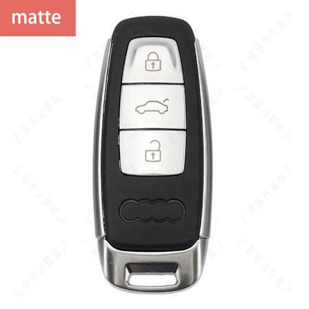 Bilnyckelhölje för Audi, ersättning av fjärrnyckelhölje, horizon a6l, A4, C8, A7, A8, Q8, 2017, 2018, 2019, 2020, 3 stycken, ny